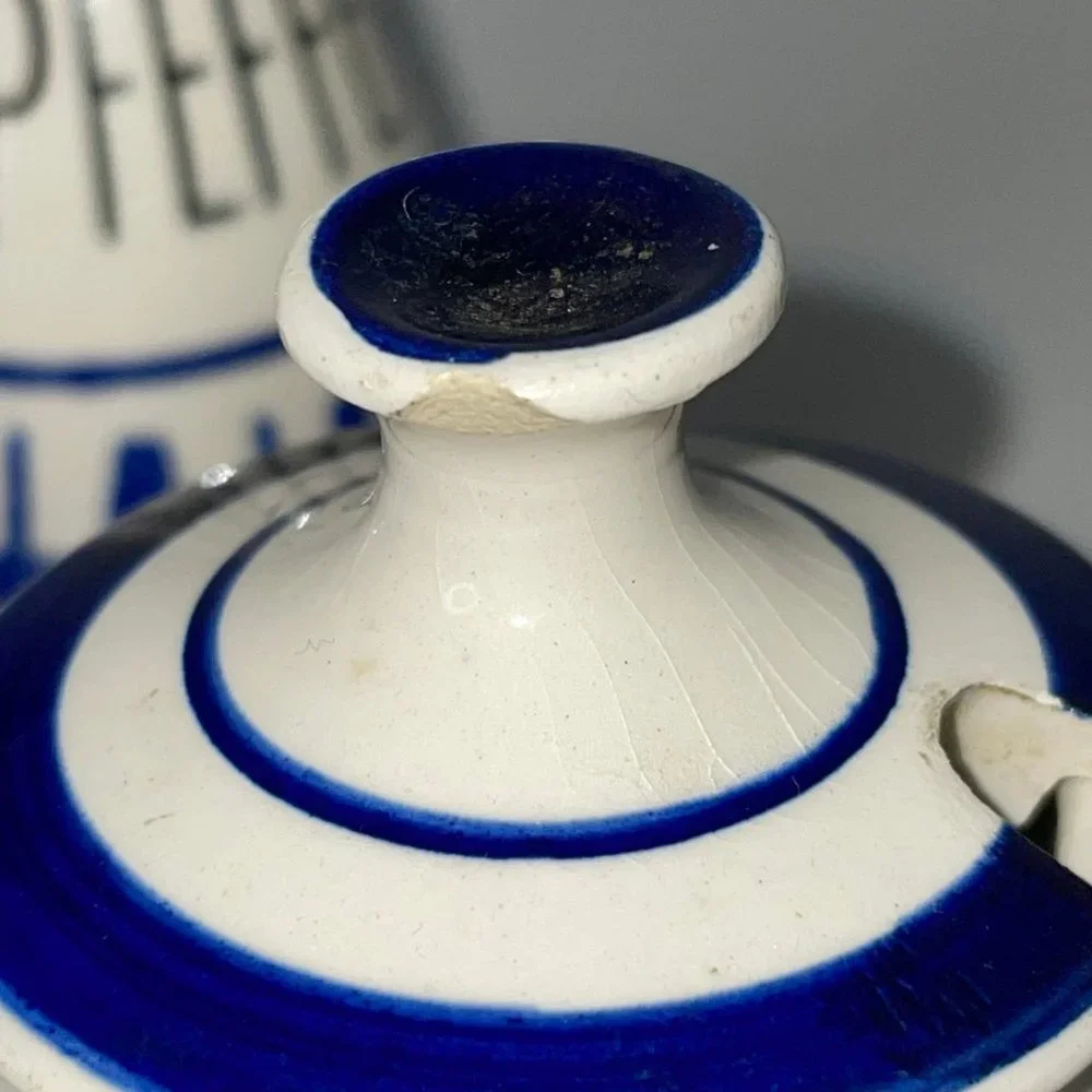 Set of 3 Wächtersbach West Germany Vintage Salt and Pepper Shakers and Spreader